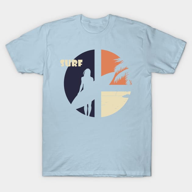 Ready to Surf Silhouette T-Shirt by Food in a Can